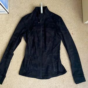 Lululemon define jacket black camo, womens size 6